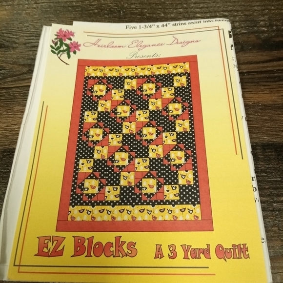 E Z Blocks Quilt Pattern by Heirloom Elegance Designs - Picture 1 of 1